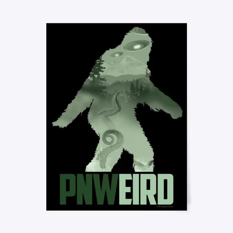 PNWeird Green Poster